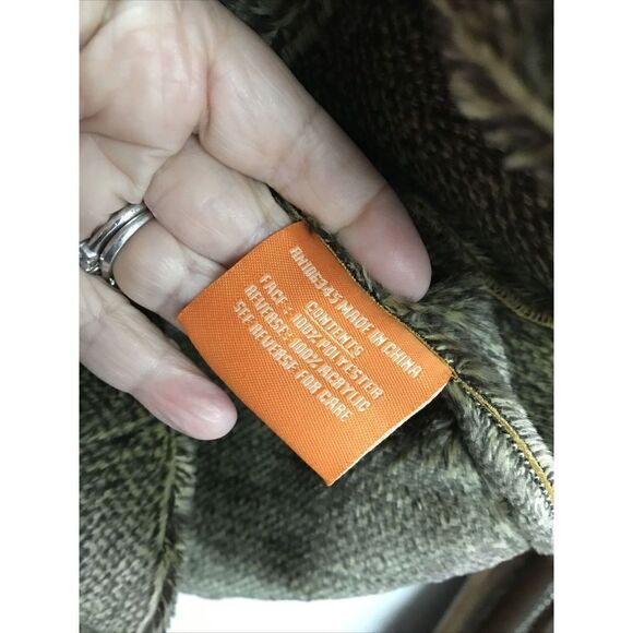 NEW Men Royal Prestige Faux Leather Fur Trim Zip Coat Jacket Pockets Lined XL - Picture 8 of 9